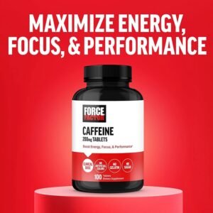 Force Factor Caffeine 200mg – 100 Tablets