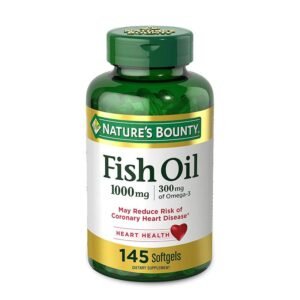 Nature’s Bounty Fish Oil 1000 mg With Omega 3 – 145 Softgels