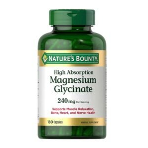 Nature’s Bounty High Absorption Magnesium Glycinate 240mg – 180 Capsules