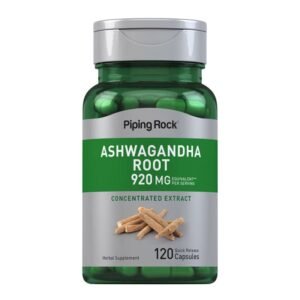 Piping Rock Ashwagandha Root 920 mg – 120 Capsules