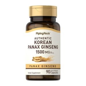 Piping Rock Authentic Korean Panax Ginseng 1500mg 90 Capsules