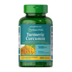 Puritan’s Pride Turmeric Curcumin 500mg – 180 Capsules