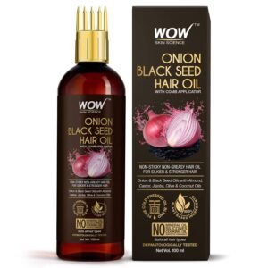 Wow Onion Black Seed Hair Oil with Comb Applicator