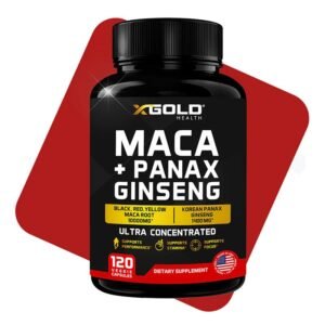X Gold Health Maca+ Korean Panax Ginseng – 120 capsules